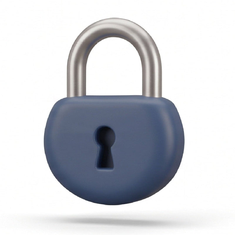 A 3D digital graphic of a blue padlock with a silver shackle, positioned above the black text 'SECURE PAYMENT' on a solid white background.